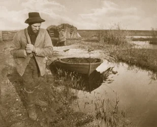 Trainando la canna, Vita e paesaggio sui Norfolk Broads, c.1886